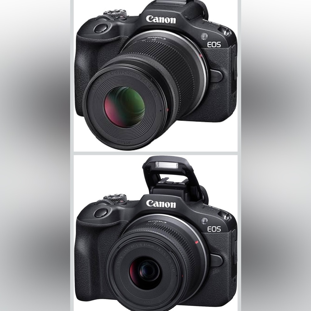 Canon EOS R100  18-45mm & 55-210mm Lenses, + Canon Shoulder Bag